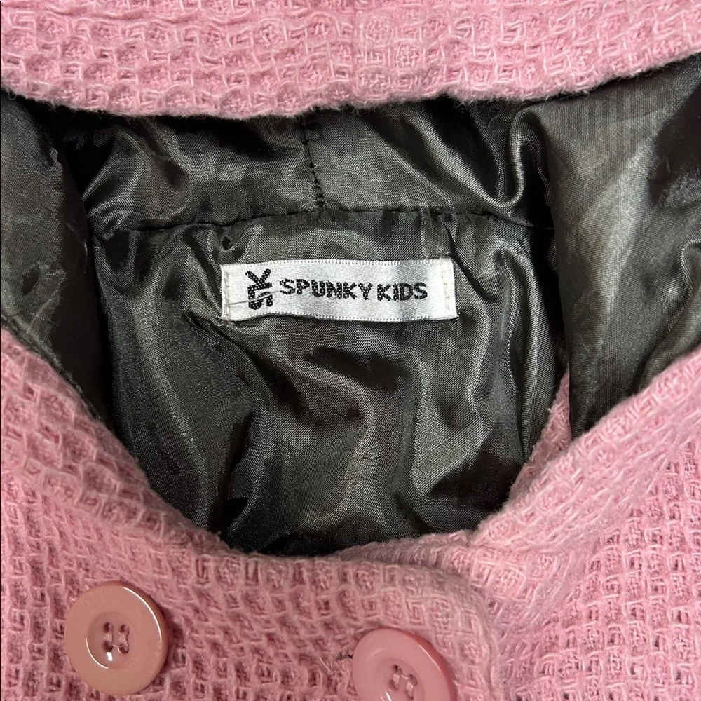 Spunky Kids Pink Hooded Pea Coat